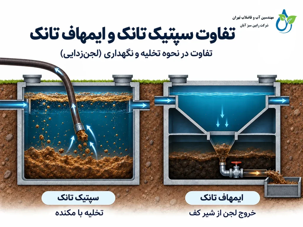 تفاوت سپتیک تانک و ایمهاف تانک چیست؟