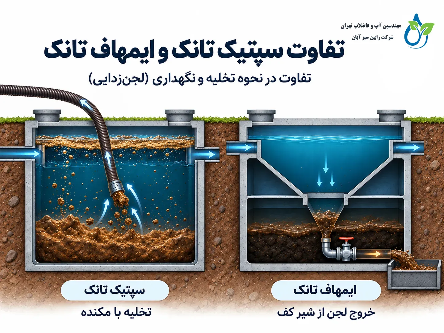 تفاوت سپتیک تانک و ایمهاف تانک چیست؟